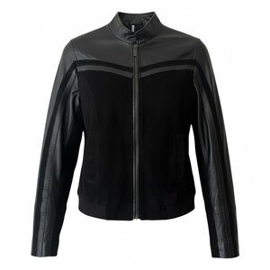 FERRARI leather jacket Motorsport woman’s black X-small